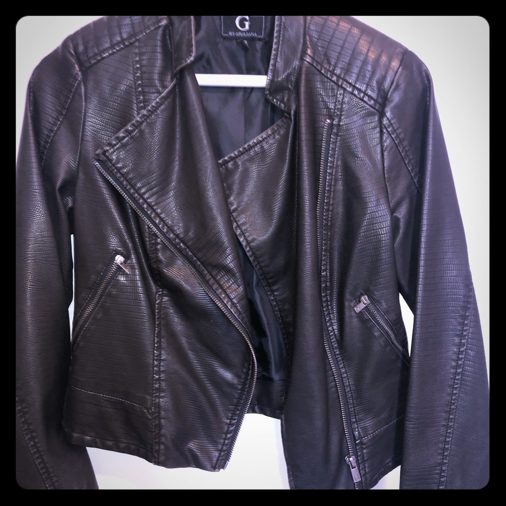 Leather jacket (faux)